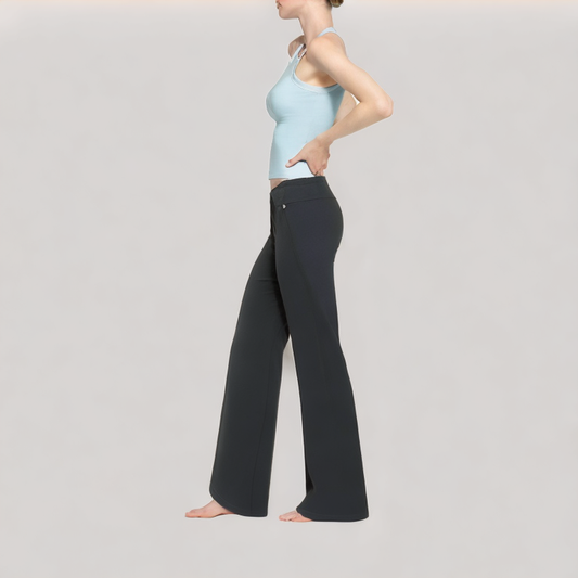 Solid Color Comfort Straight Leg Casual Pants