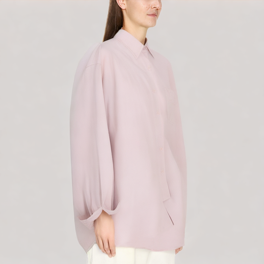 Solid Color Casual Long Sleeve Shirt