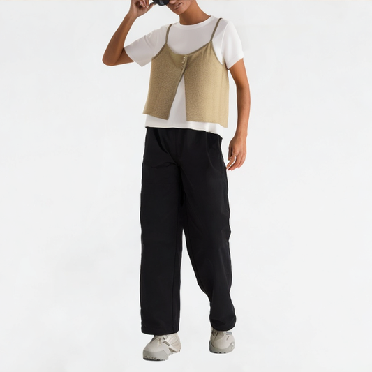 Summer Thin Straight Shoulder Short Sleeve
