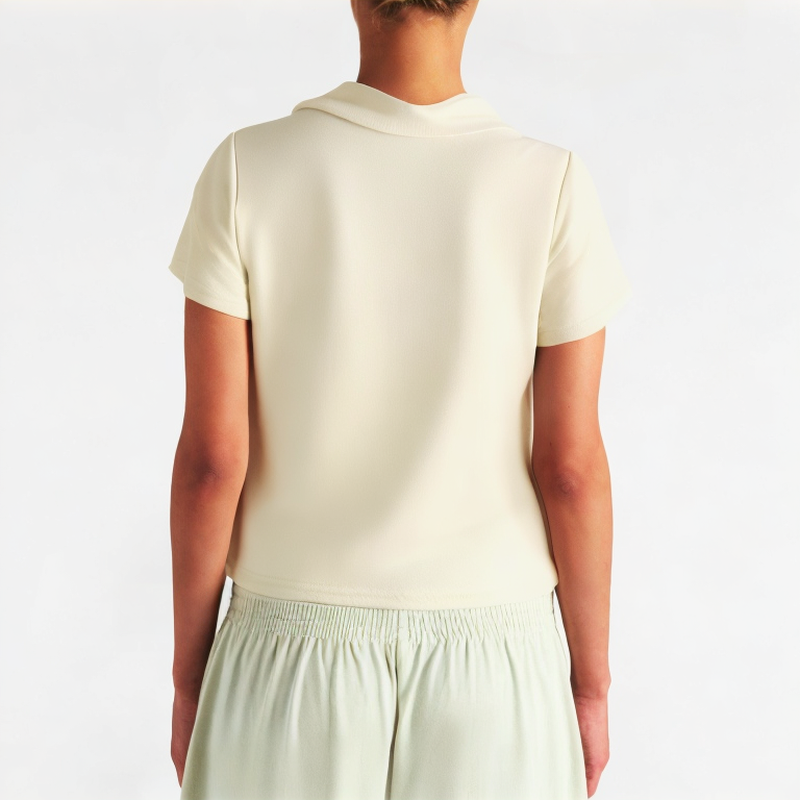 Summer Slim V-Neck Short Sleeves