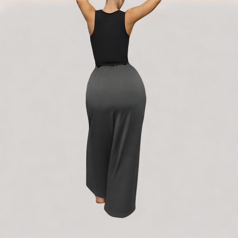 High Waisted Drape Trousers