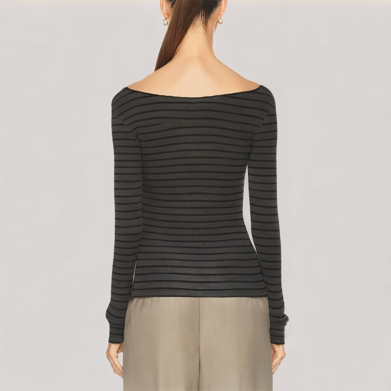 Simple Striped Long Sleeves
